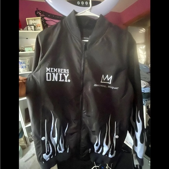 Members Only Other - Jean Michel Basquiat + Members Only Mona Lisa Flames Jacket